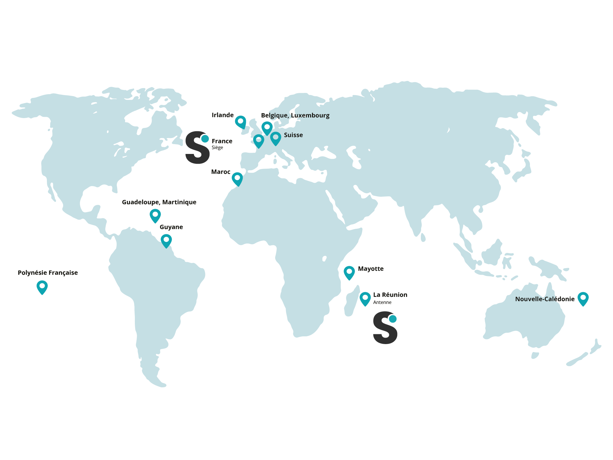 carte du monde satelix